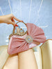 Luxury Handmade Diamond-encrusted Bow Banquet Handbag Mssza