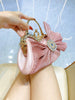 Luxury Handmade Diamond-encrusted Bow Banquet Handbag Mssza
