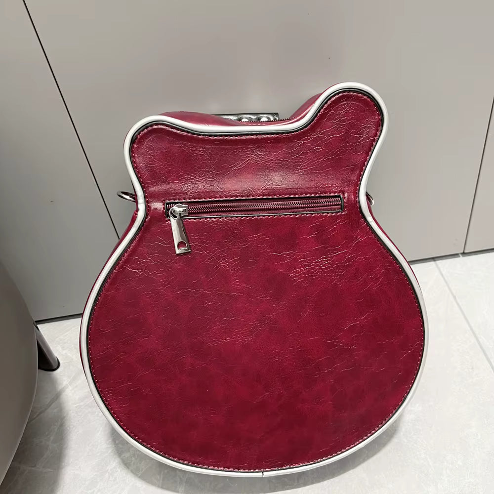 Luxury Handmade Guitar Shape Purse Crossbody Shoulder Bag Mssza