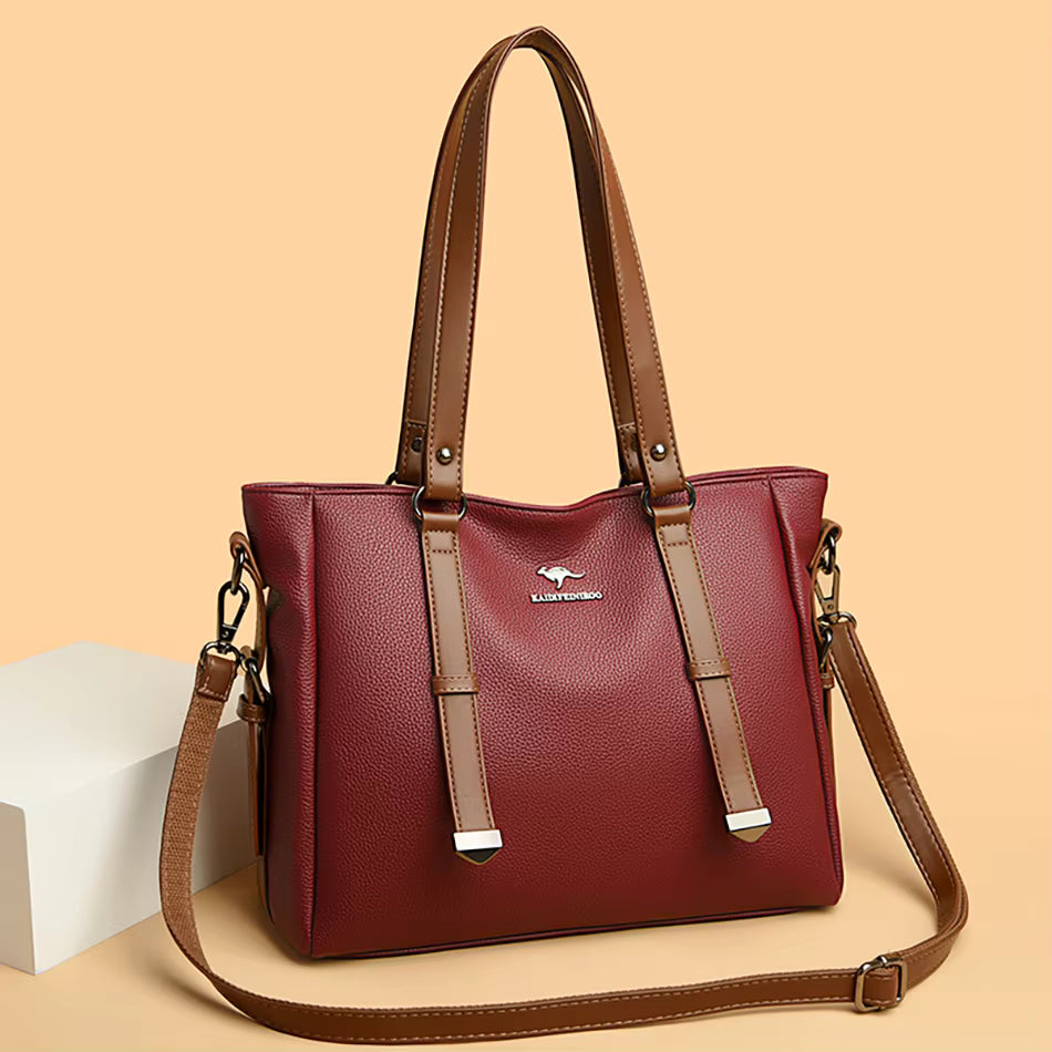 Luxury High Appearance Handbag Two Layer Large Capacity Shopping Bags Mssza