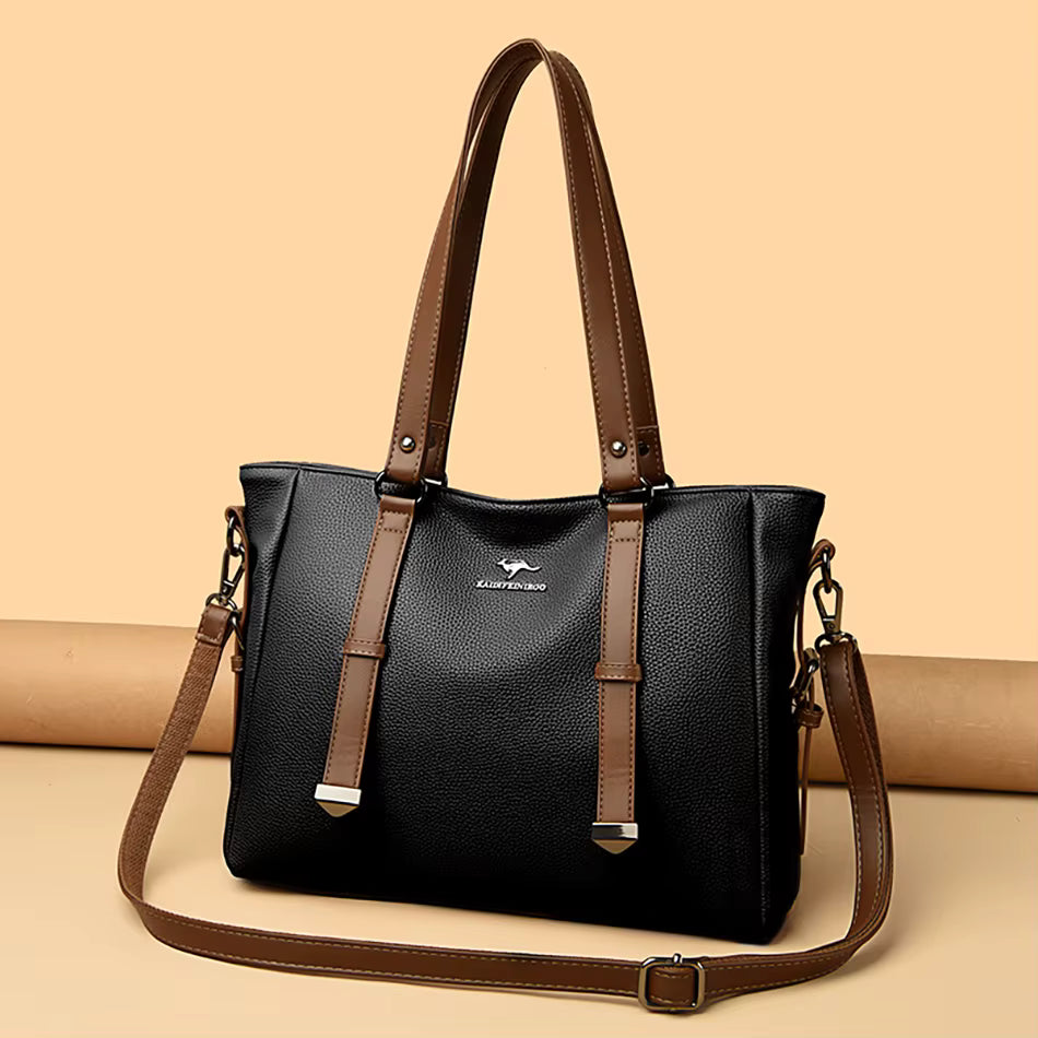Luxury High Appearance Handbag Two Layer Large Capacity Shopping Bags Mssza