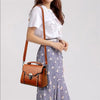 Luxury High Quality PU Leather Flap Crossbody Shoulder Small Square Bag Mssza