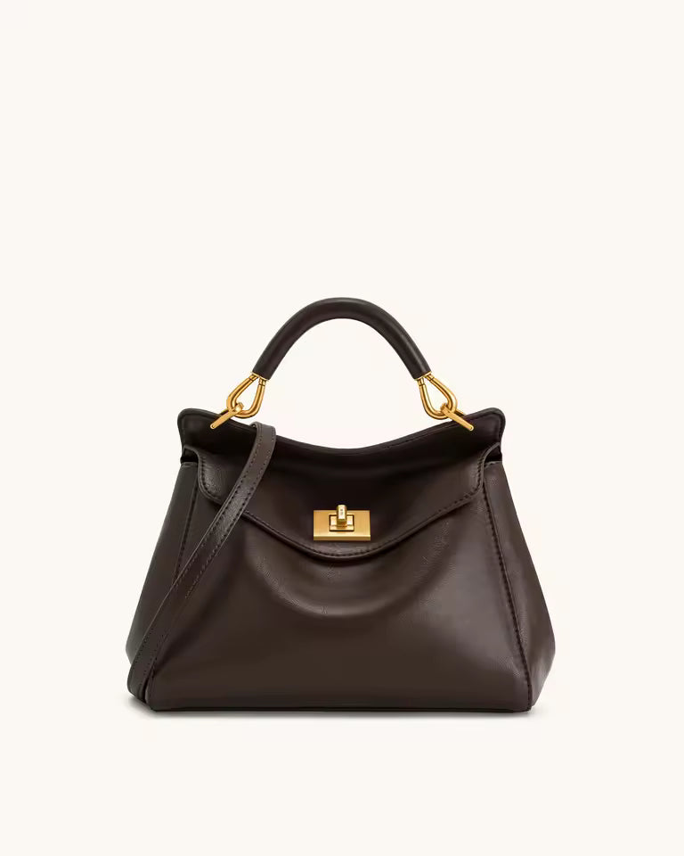 Luxury High-end Fashionable Versatile Lock Shoulder Crossbody Bag Mssza