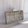 Luxury Iron Cage Metal Hollow Out Evening Clutch Purse Party Wedding Prom Chain Crossbody Bags Mssza