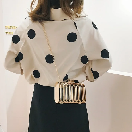 Luxury Iron Cage Metal Hollow Out Evening Clutch Purse Party Wedding Prom Chain Crossbody Bags Mssza