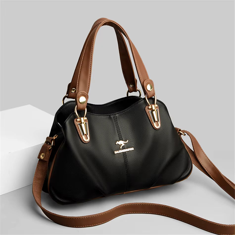 Luxury Large Capacity Ladies Shoulder Messenger Fold Over Bag Mssza