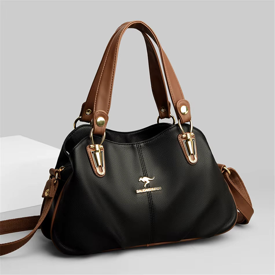 Luxury Large Capacity Ladies Shoulder Messenger Fold Over Bag Mssza
