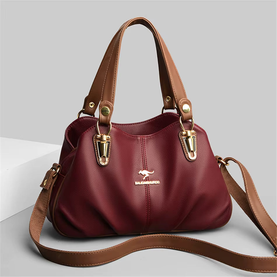 Luxury Large Capacity Ladies Shoulder Messenger Fold Over Bag Mssza
