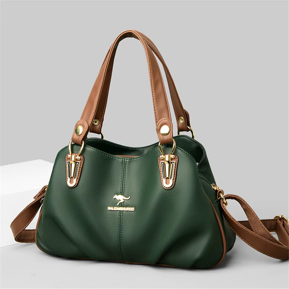 Luxury Large Capacity Ladies Shoulder Messenger Fold Over Bag Mssza