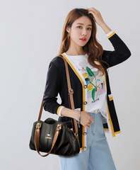 Luxury Large Capacity Ladies Shoulder Messenger Fold Over Bag Mssza