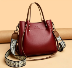 Luxury Large Capacity Tote Messenger Pu Leather Versatile Shoulder Crossbody Bags Mssza