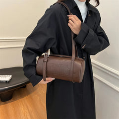 Luxury Latest Designer Multifunctional Cylinder Shaped Cross Body With Pendant Shoulder Bags Mssza