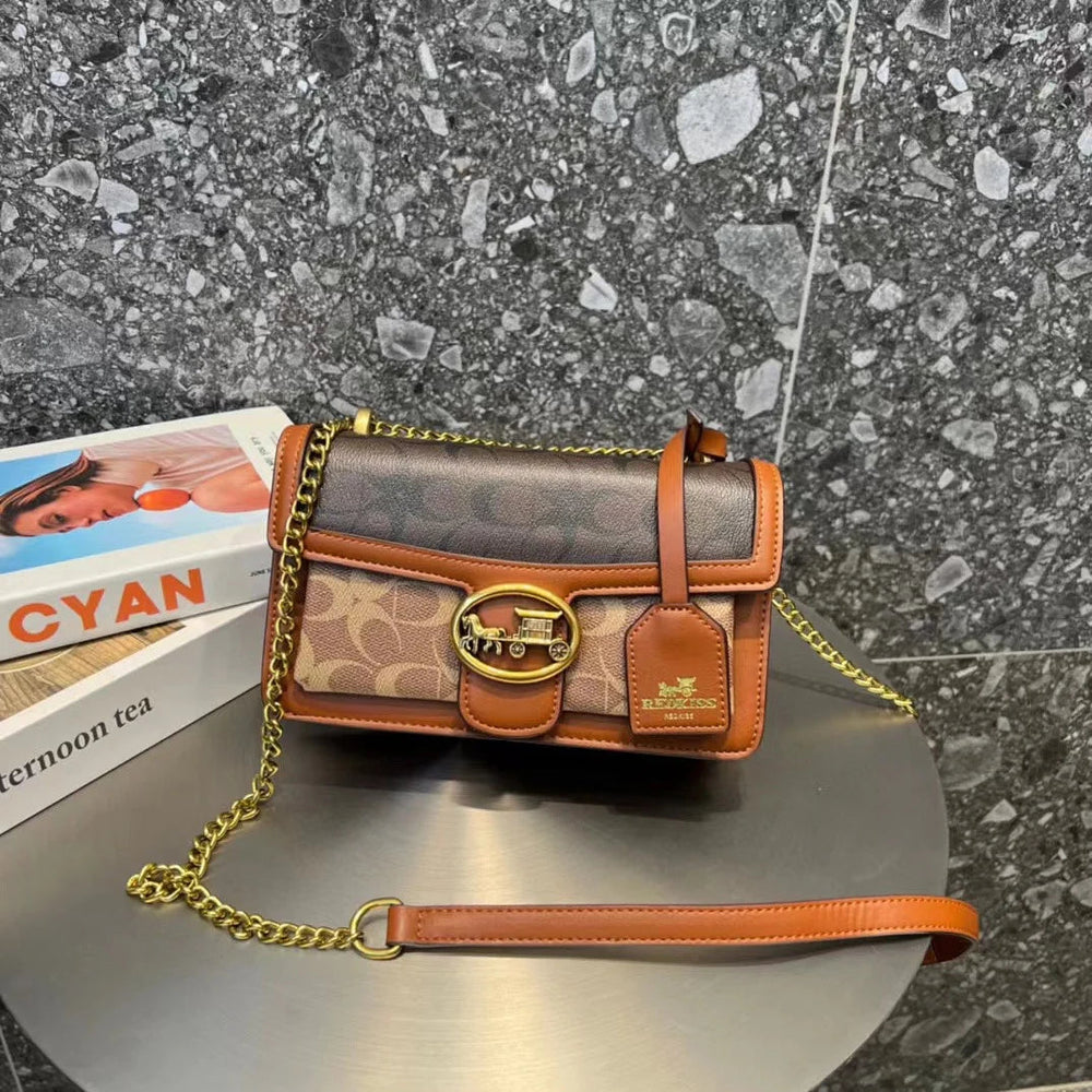 Luxury Light Designer High-End Color Contrast Small Single Crossbody Shoulder Underarm Bag Mssza