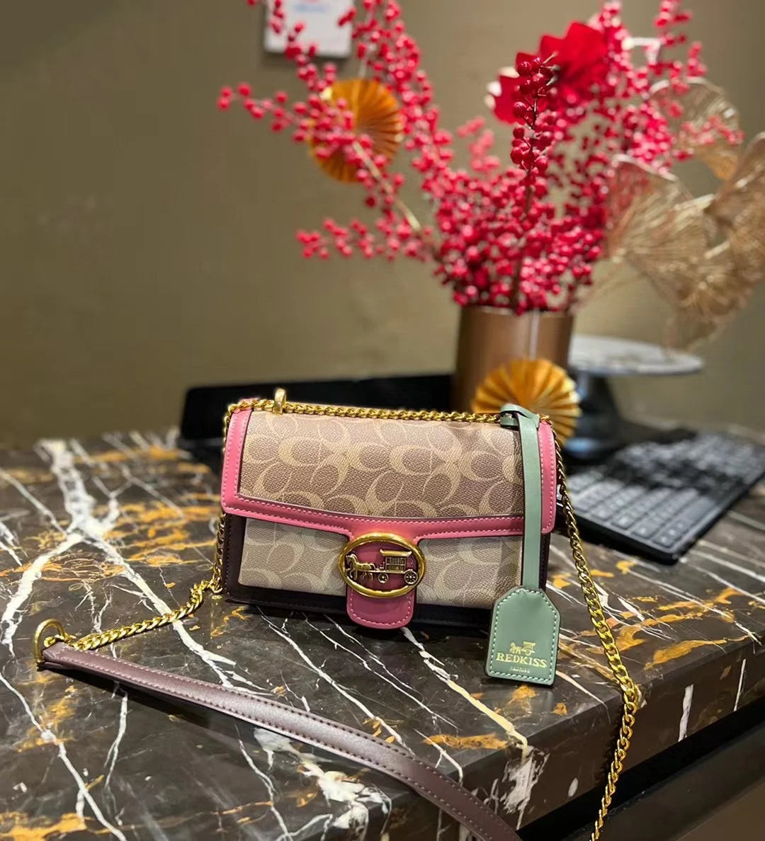 Luxury Light Designer High-End Color Contrast Small Single Crossbody Shoulder Underarm Bag Mssza