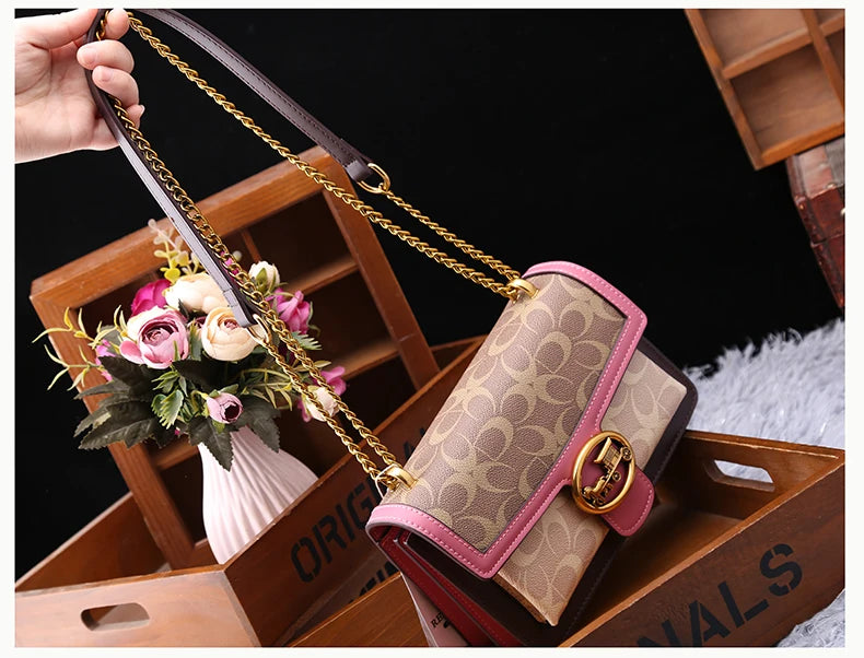 Luxury Light Designer High-End Color Contrast Small Single Crossbody Shoulder Underarm Bag Mssza