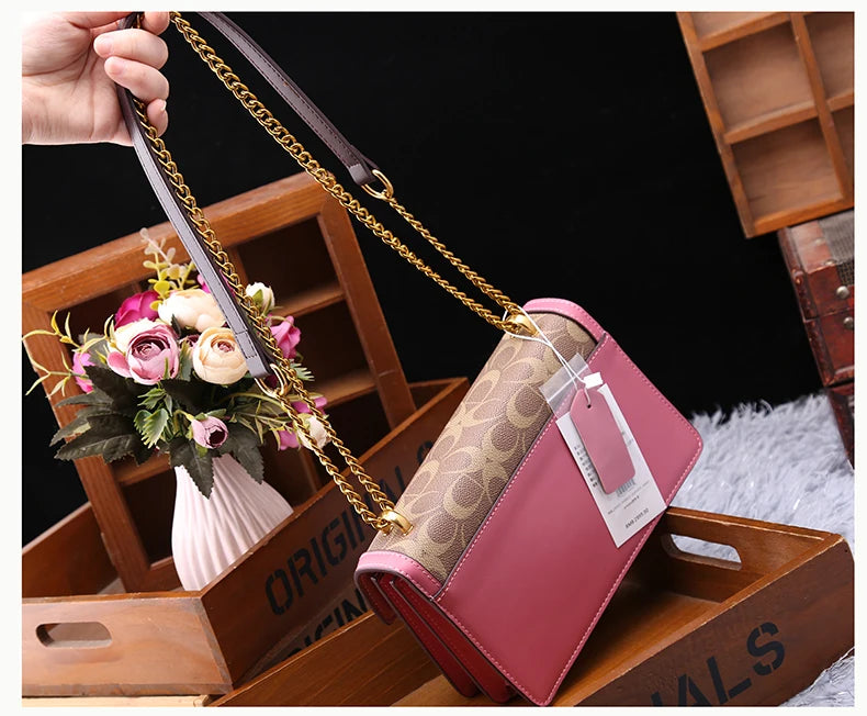 Luxury Light Designer High-End Color Contrast Small Single Crossbody Shoulder Underarm Bag Mssza