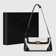 Luxury Light Patchwork Flap Pocket Button Closure Hasp Crossbody Shoulder Bag Mssza