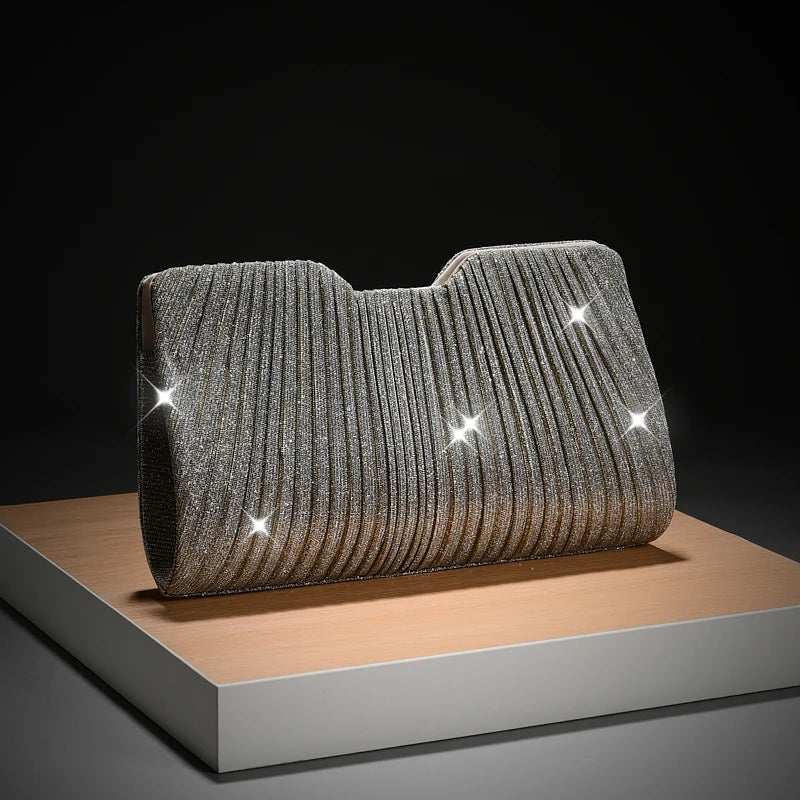Luxury Light Pattern Chain Simple And Versatile Wedding Party Evening Shoulder Bag Mssza