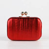 Luxury Metal Color Gold Pleated Sequins Evening Bling Clutch Mssza