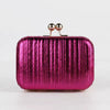 Luxury Metal Color Gold Pleated Sequins Evening Bling Clutch Mssza