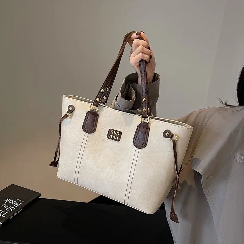 Luxury Niche Popular Large-capacity Commuting Versatile High-end Tote Shoulder Bag Mssza