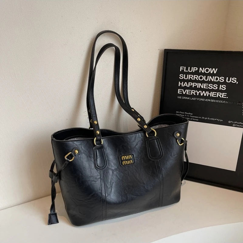 Luxury Niche Popular Large-capacity Commuting Versatile High-end Tote Shoulder Bag Mssza