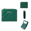Luxury PU Leather Card Holder Coin Pocket Zipper Short Wallet Mssza