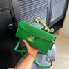 Luxury PU Leather Metal Buckle Zipper Shoulder Bags Mssza
