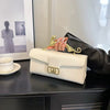 Luxury PU Leather Metal Buckle Zipper Shoulder Bags Mssza