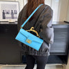 Luxury PU Leather Metal Buckle Zipper Shoulder Bags Mssza