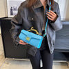 Luxury PU Leather Metal Buckle Zipper Shoulder Bags Mssza