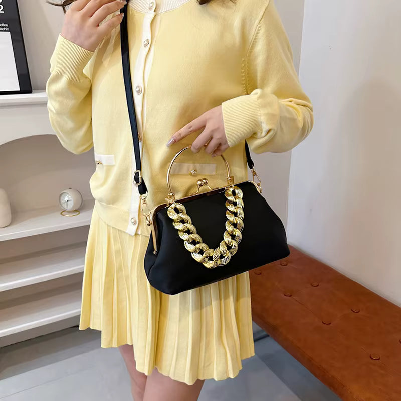 Luxury PU Leather Stone Pattern Shell Clip Party Wedding Designer Clutch Mssza