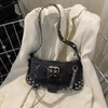 Luxury Pleated Solid Color Messenger Hobos Handbags Mssza