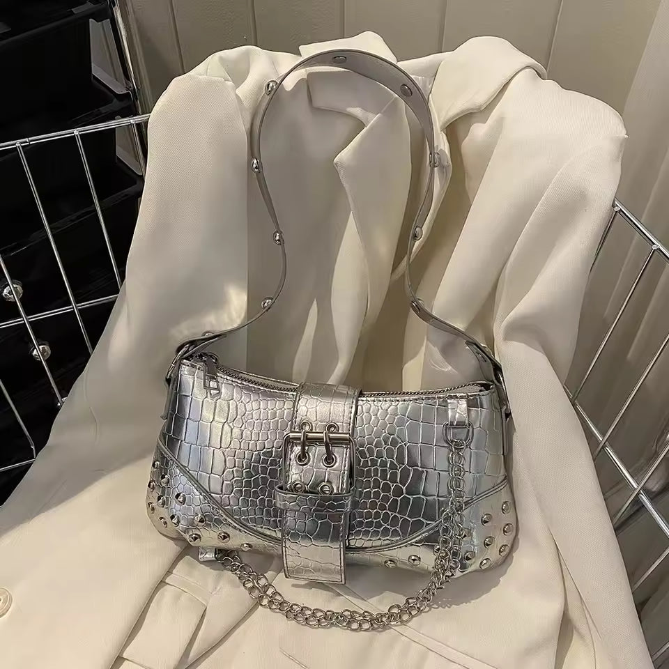 Luxury Pleated Solid Color Messenger Hobos Handbags Mssza