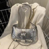 Luxury Pleated Solid Color Messenger Hobos Handbags Mssza
