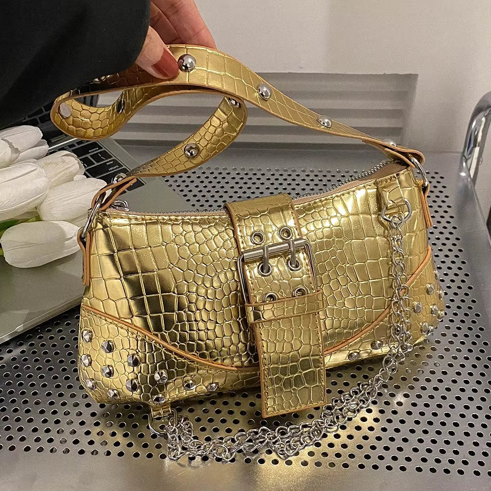 Luxury Pleated Solid Color Messenger Hobos Handbags Mssza