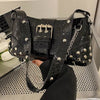 Luxury Pleated Solid Color Messenger Hobos Handbags Mssza