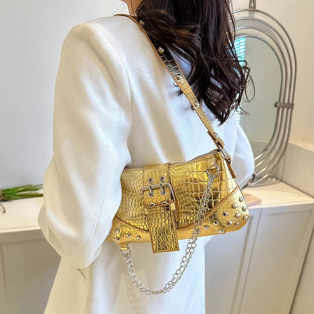 Luxury Pleated Solid Color Messenger Hobos Handbags Mssza