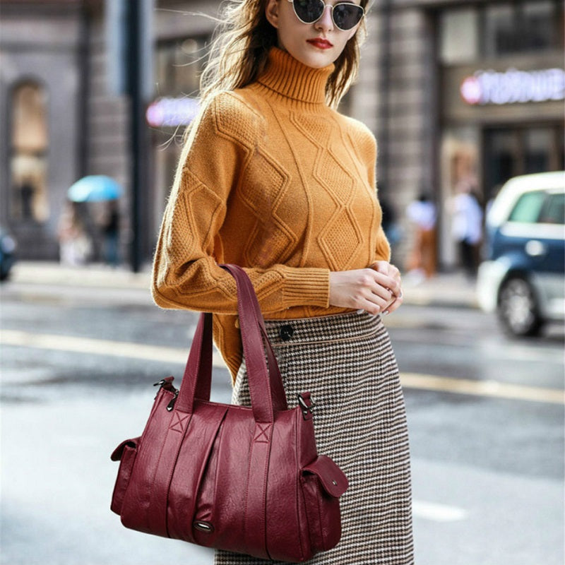 Luxury Retro Tote Designer Leather Crossbody Bags Mssza