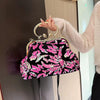 Luxury Embroidery Sequin Flowers Clip Shoulder Shell Evening Bag Mssza