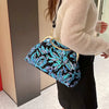 Luxury Embroidery Sequin Flowers Clip Shoulder Shell Evening Bag Mssza