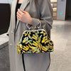Luxury Embroidery Sequin Flowers Clip Shoulder Shell Evening Bag Mssza