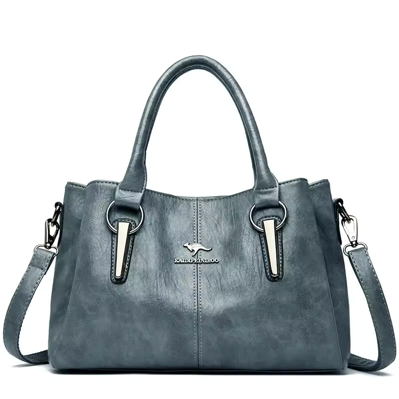 Luxury Sequined Soft Leather Designer High-capacity Casual Tote Hand Bags Mssza