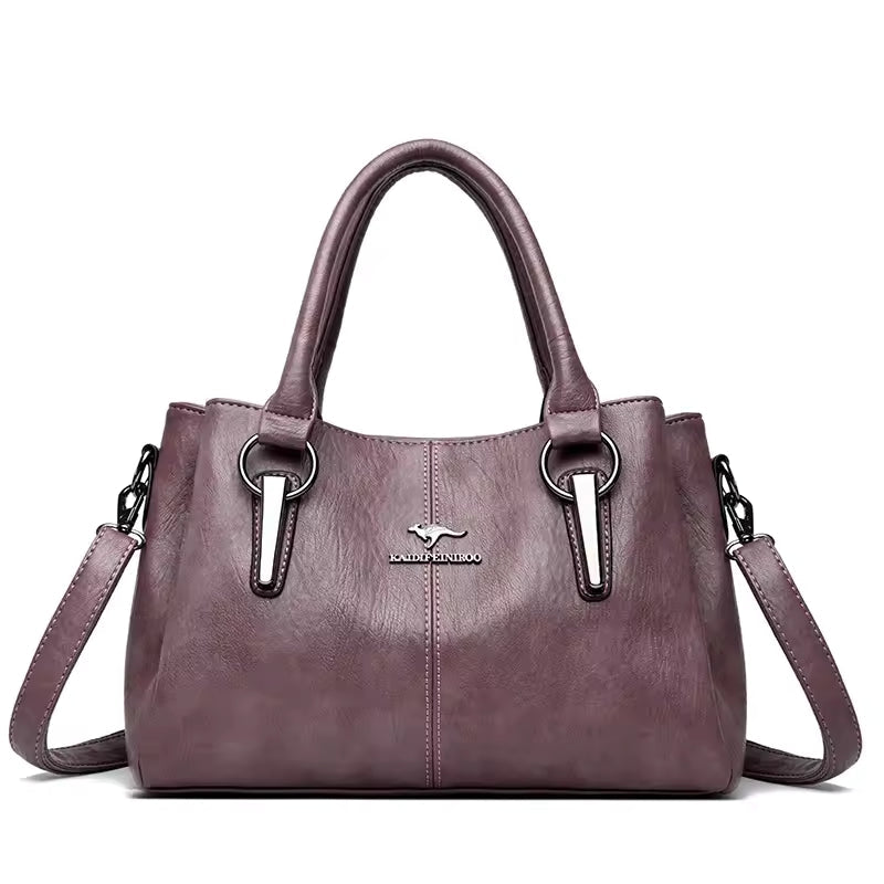 Luxury Sequined Soft Leather Designer High-capacity Casual Tote Hand Bags Mssza