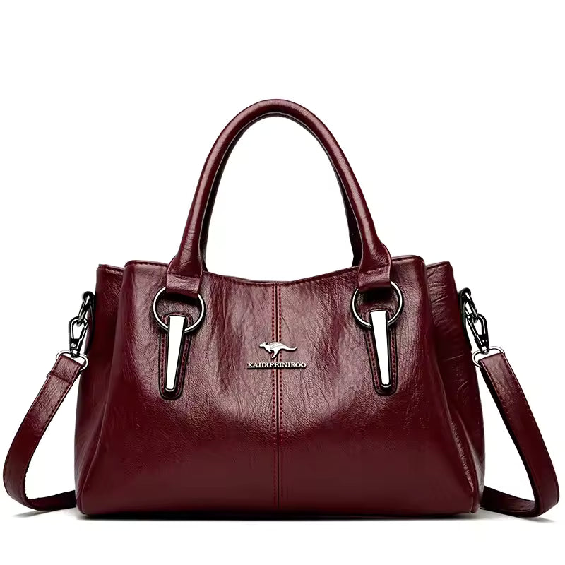 Luxury Sequined Soft Leather Designer High-capacity Casual Tote Hand Bags Mssza