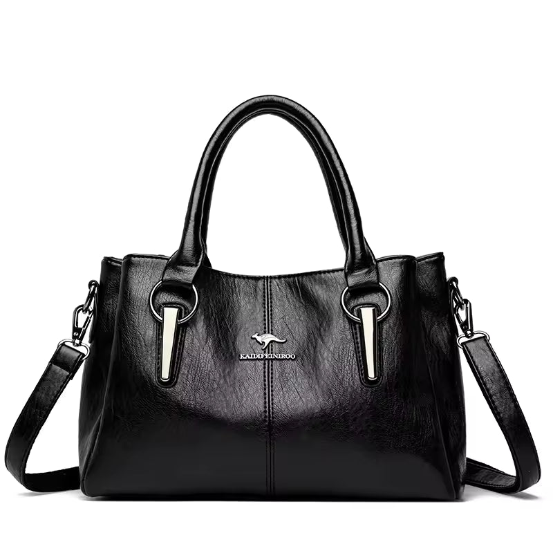 Luxury Sequined Soft Leather Designer High-capacity Casual Tote Hand Bags Mssza