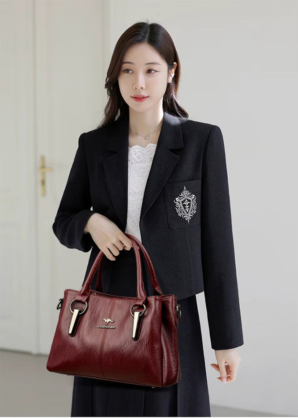 Luxury Sequined Soft Leather Designer High-capacity Casual Tote Hand Bags Mssza