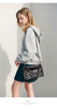Casual Single Shoulder Metal Cross Chain Square Handbag Mssza
