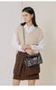 Casual Single Shoulder Metal Cross Chain Square Handbag Mssza