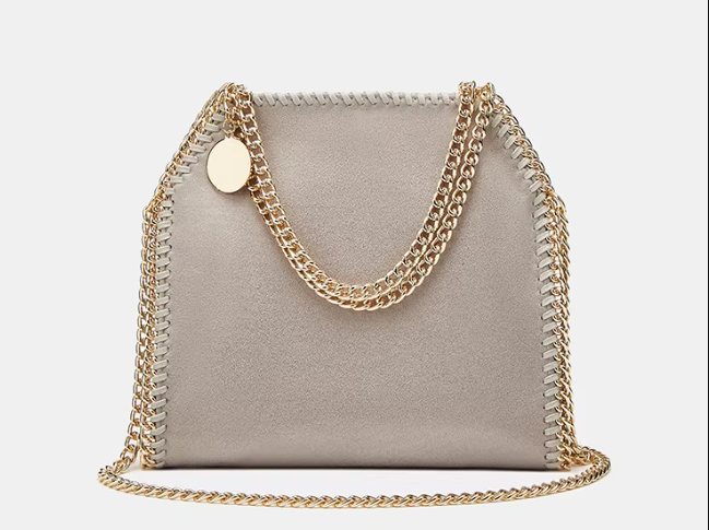 Luxury Single Cross Chain Shoulder Metal Decoration Square Handbag Mssza
